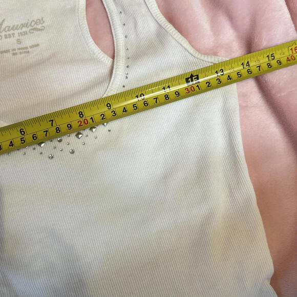 Y2K Studded Ribbed Racerback Tank - Picture 6 of 6